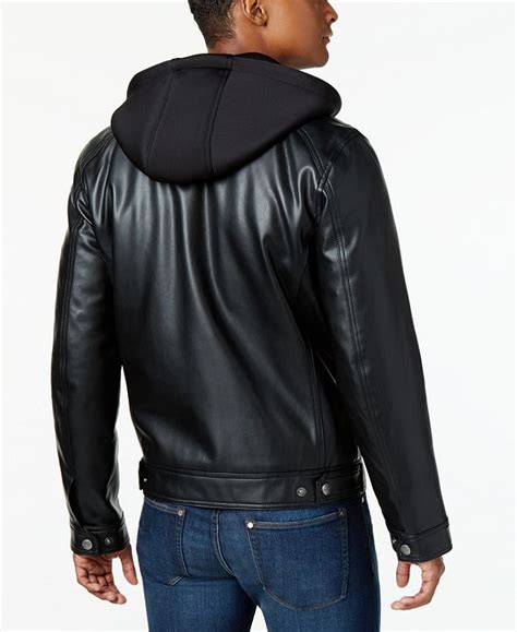 michael kors mens leather bomber jacket|Michael Kors men's blazer.